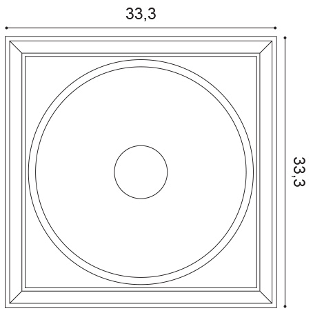 Orac Decor W122 Panel Ścienny Rama ścienna