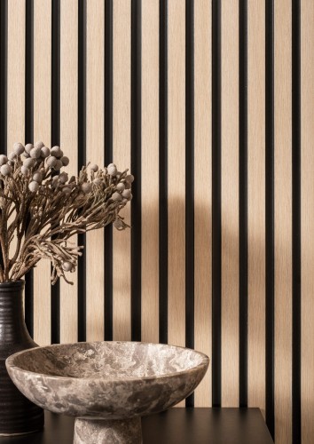 Lamele ścienne dąb jasny 200 cm Medio - Mardom Decor L0202T