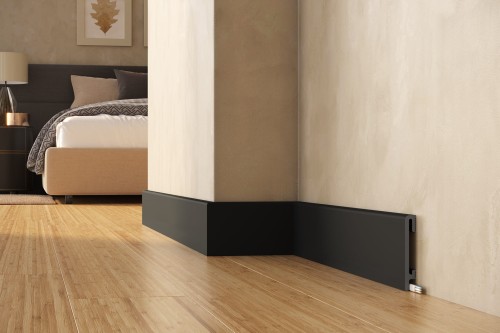 Czarna listwa przypodłogowa 10 cm Durofit PF100B Premium Floor