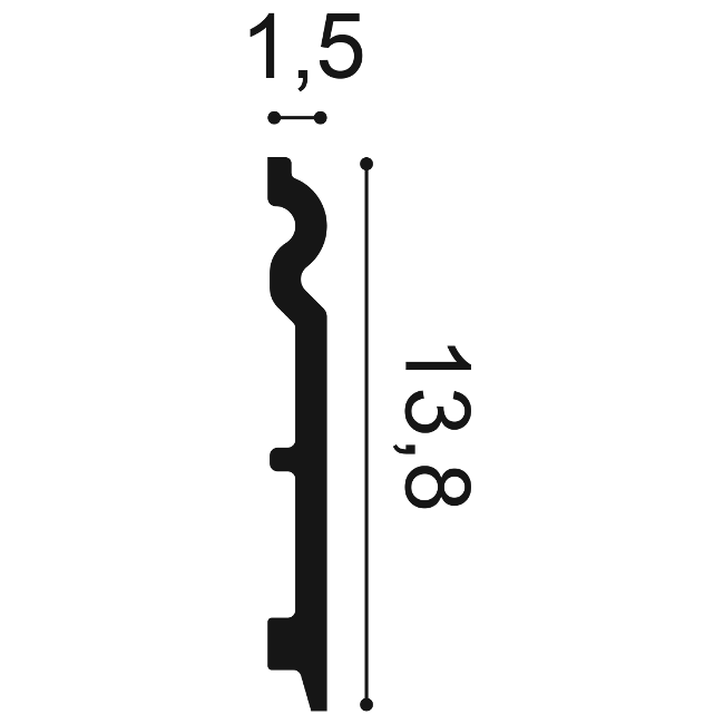 Orac Decor SX138 Listwa Przypodłogowa