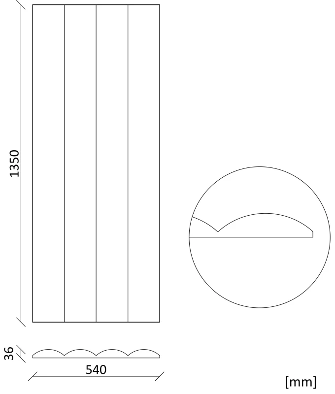 panel-scienny-gipsowy-rubio-ii-fostilo-135-cm-wymiary