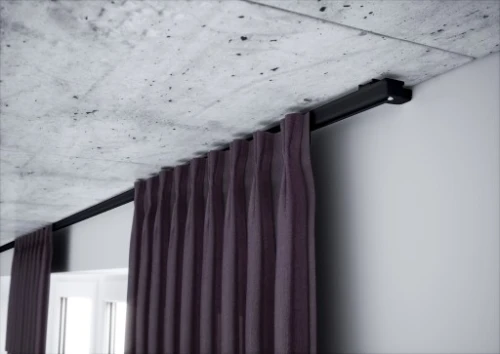Szyna sufitowa aluminiowa Creativa ZS-300 – pojedyncza, czarna, 300 cm