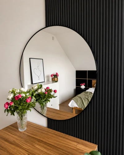 Lamele ścienne czarne 270 cm Stretto Mardom Decor